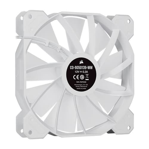 Corsair iCUE SP140 RGB Elite White Cabinet Fan With Lighting Node Core (Dual Pack)
